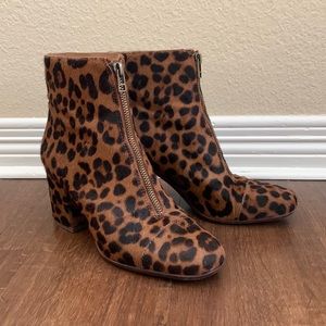 MADEWELL The Amalia Leopard Print Bootie